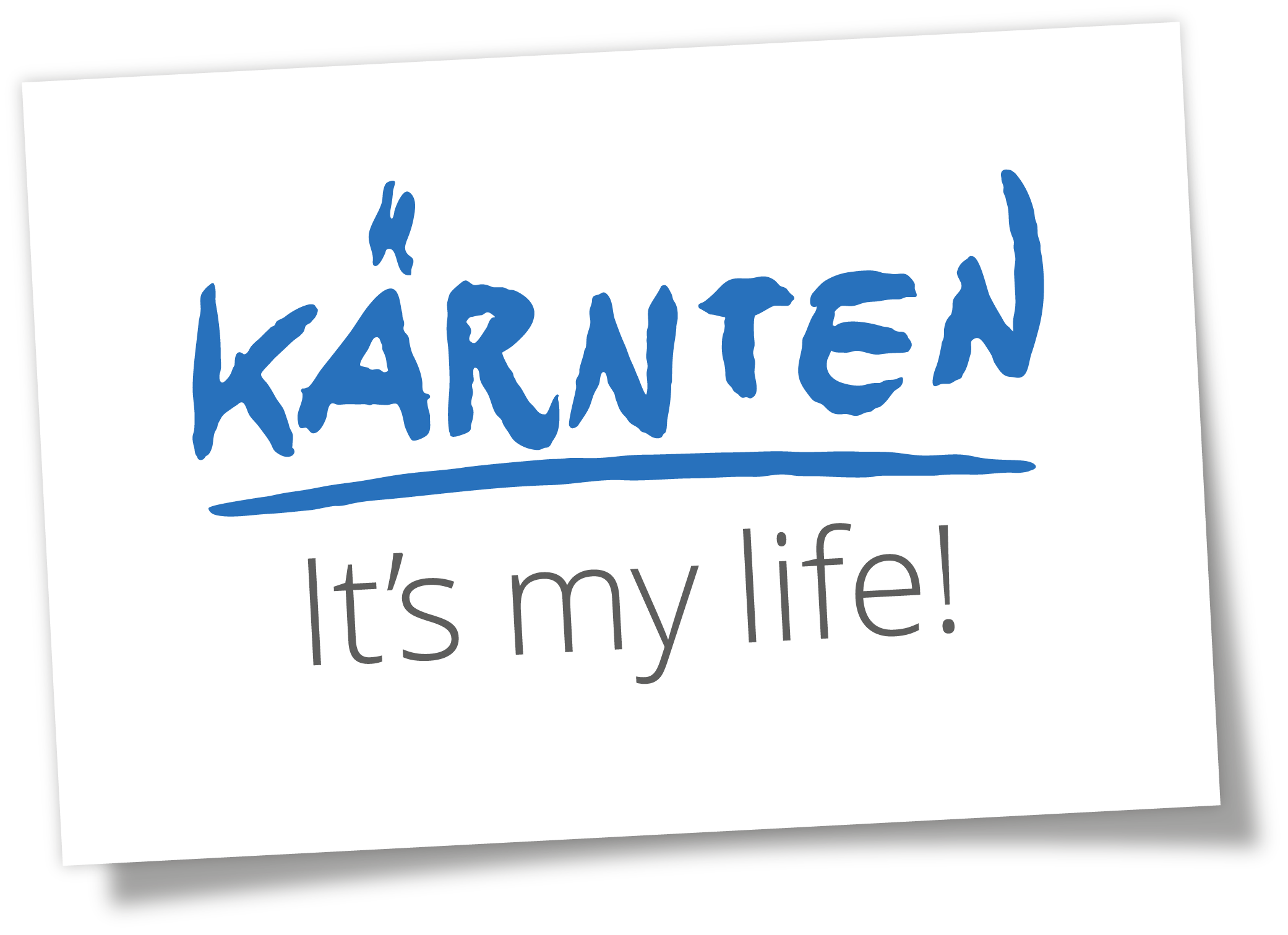Logo Kärnten. It's my life