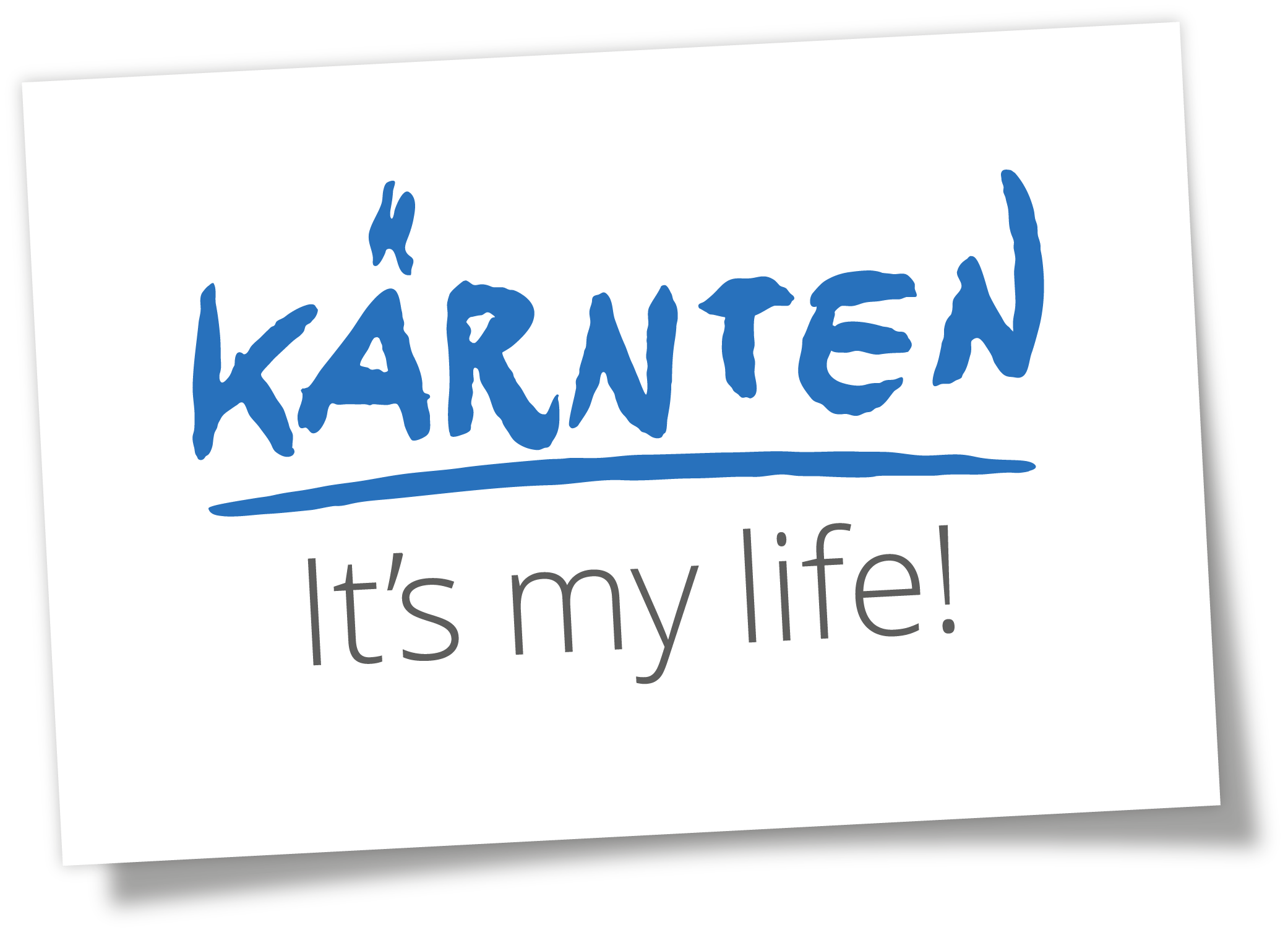 Logo Kärnten. It's my life
